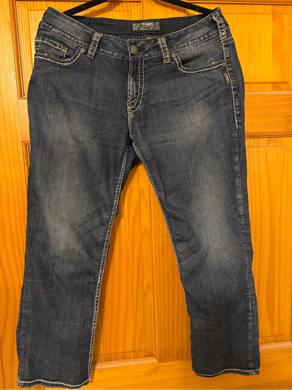 Silver Jeans Women's Relaxed Fit Dark Indigo Blue